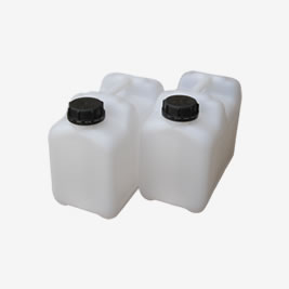 2er Pack 60 L Kunststoffkanister natur DIN 71 Trinkwasserbehälter mit 3 Griffen 