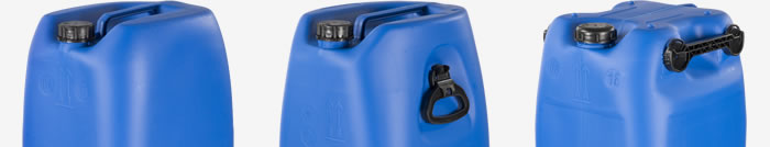 blau NEU 2  seitliche Klappgriffe Behälter Camping 60 Liter Kanister 
