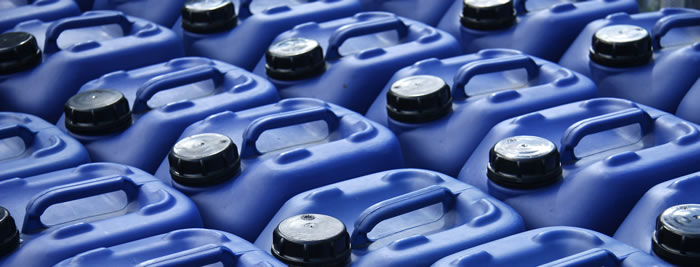 8 x 10L gebrauchte Kanister blau Camping Plastekanister Behälter Plastik Box 